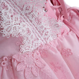 Lina Fistolu Mini  Pembe Elbise