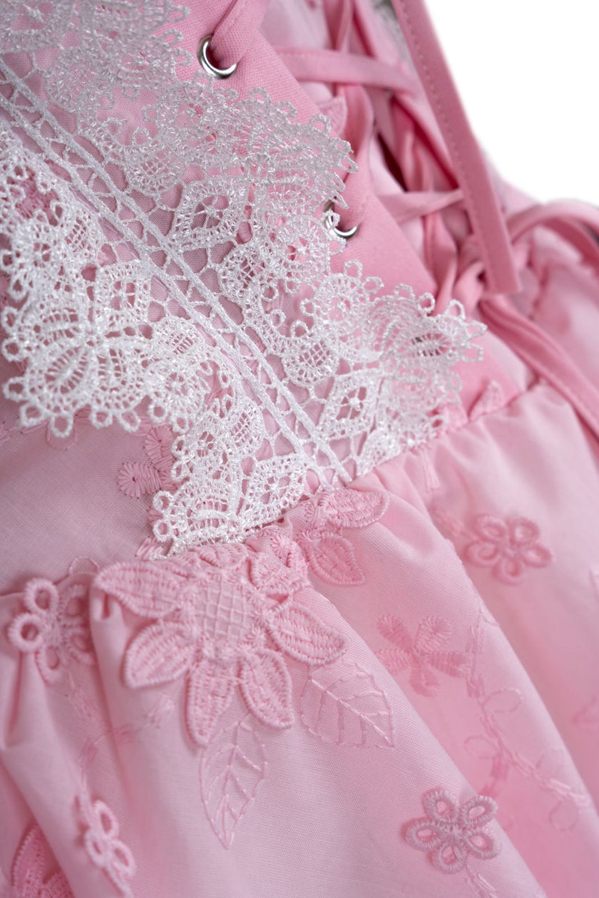 Lina  Mini  Pembe Elbise