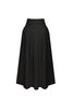 Poplin Midi Etek Siyah