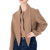 Şal Yaka Yün Ceket Camel