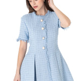 İndira Tuvit Mini Elbise Mavi