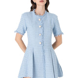 İndira Tuvit Mini Elbise Mavi