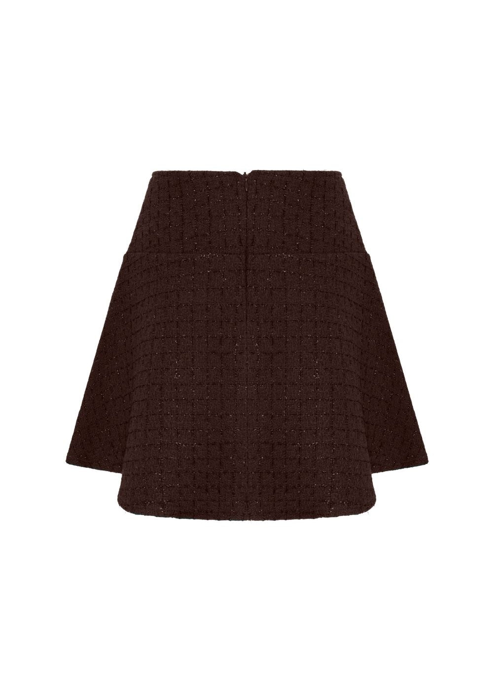 Tüvit Mini Etek Kahverengi