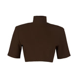 Vatkalı Dikyaka Crop Kahverengi