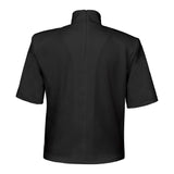 Vatkalı Dik Yaka Siyah Tshirt