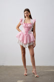 Lina  Mini  Pembe Elbise