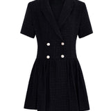 Sadia Ceket Mini Elbise Siyah