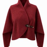 Delia Yarasa Kol Ceket Bordo