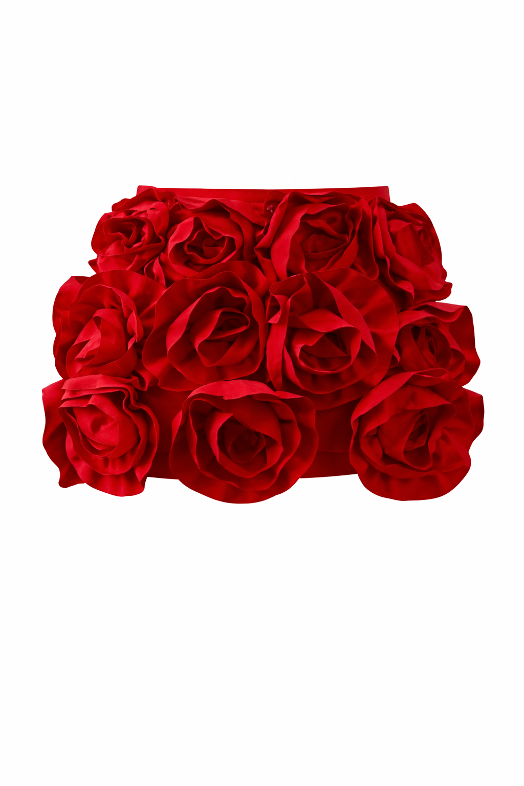 Rosie 3D Gül Detaylı Mini Etek
