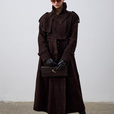 %100 Deri  Kahverengi Trençkot