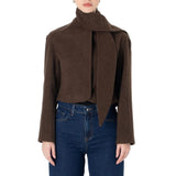 Şal Yaka Yün Ceket Kahve