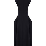 Jessie Tokalı Maxi Siyah Elbise