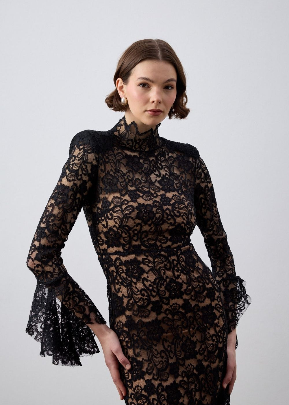 Noe Dantel Maxi Elbise