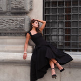 Laulei Luna Midi Siyah Elbise