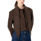 Şal Yaka Yün Ceket Kahve
