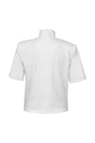 Vatkalı Dik Yaka Beyaz Tshirt