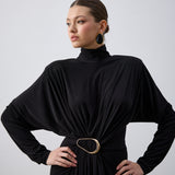 Silvia  Tokalı Uzun Siyah Elbise