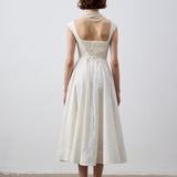 Luna Midi Beyaz Elbise