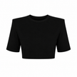 Basic Vatkalı Crop Tshirt