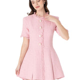 İndira Tuvit Mini Elbise Pembe