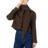 Şal Yaka Yün Ceket Kahve