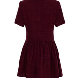 Sadia Ceket Mini Elbise Bordo