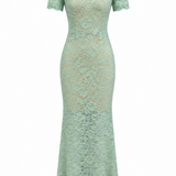 Nysa Dantel Elbise Mint