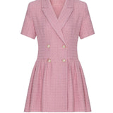 Sadia Ceket Mini Elbise Pembe