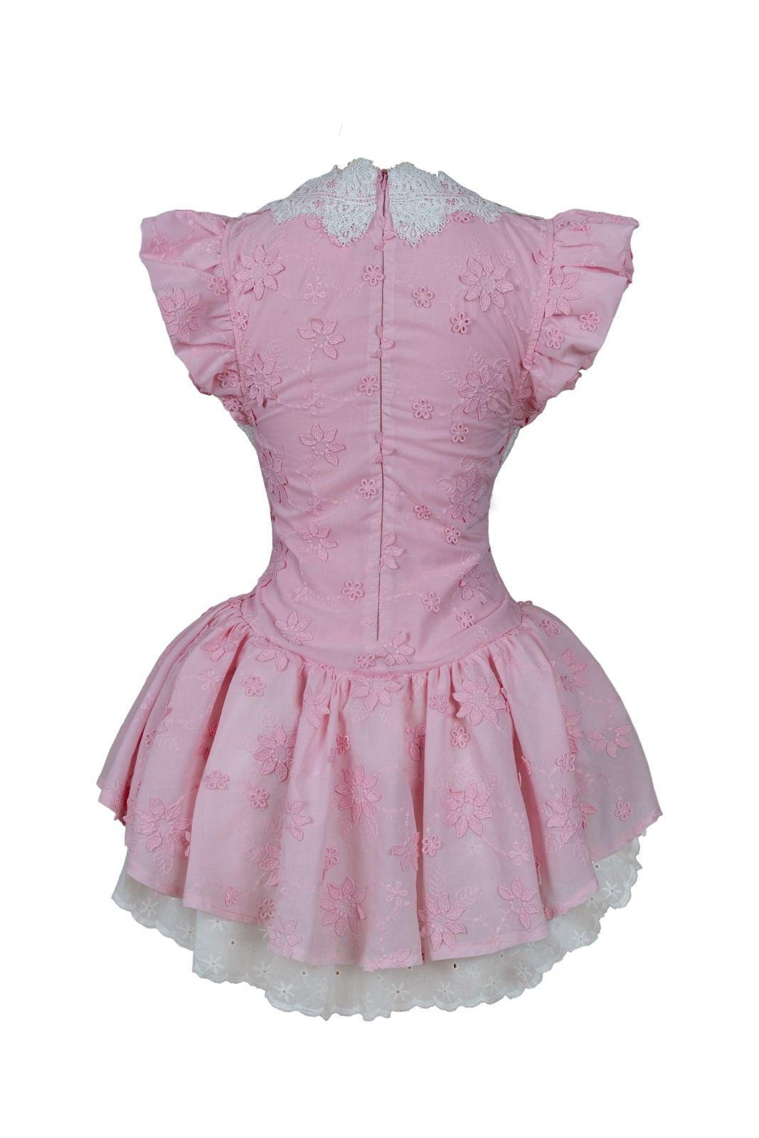 Lina  Mini  Pembe Elbise