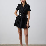 Sadia Mini Elbise Siyah