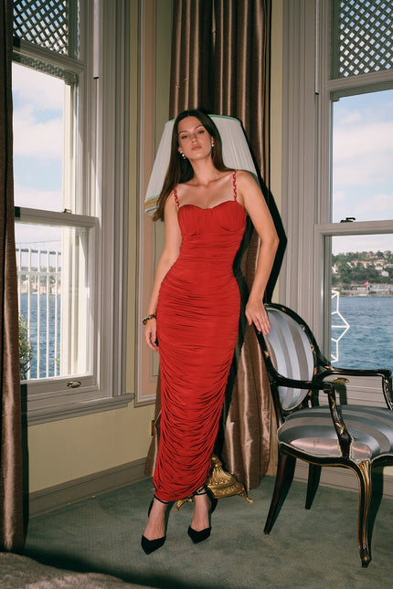 Rozie Drape elbise