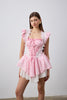 Lina  Mini  Pembe Elbise