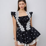 Lina Puantiyeli Mini Elbise