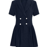 Sadia Ceket Mini Elbise Lacivert