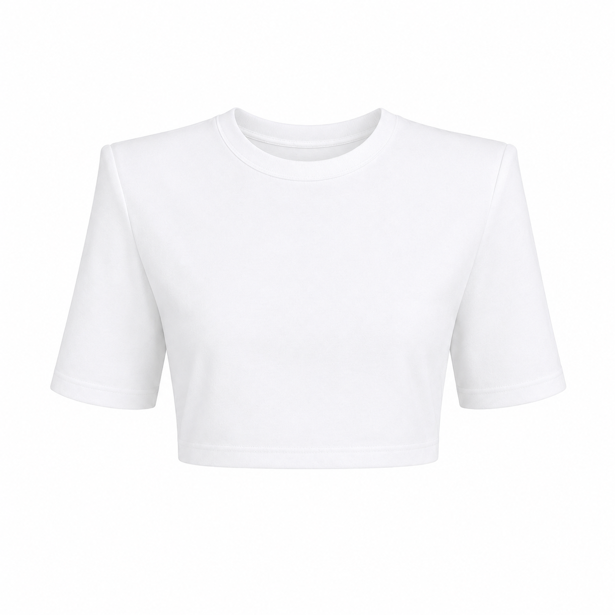 Basic Vatkalı Crop Tişört
