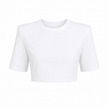 Basic Vatkalı Crop Tshirt