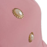 Laulei İnci Dress Sırt Dekolteli Mini Pembe Elbise