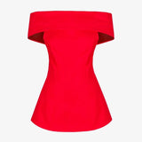 Açık Omuzlu Bluz Kırmızı