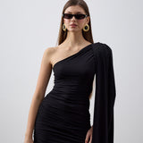 Julie Mini Elbise Siyah