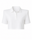 Polo Yaka Crop Tişört