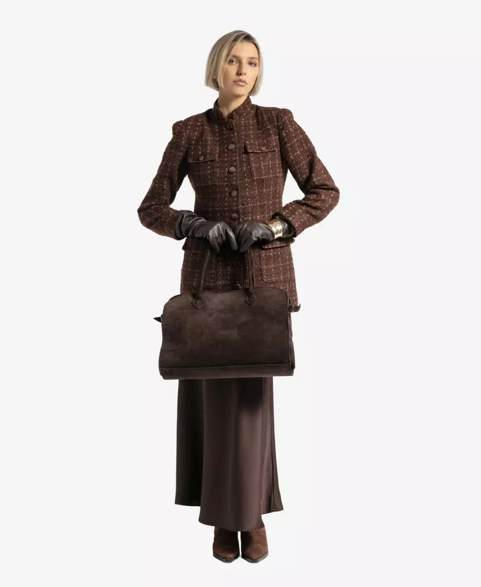 Hakim Yaka Ceket Kahve