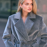 Carmen Tay Tüyü  Gri Kaban