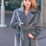 Carmen Tay Tüyü  Gri Kaban