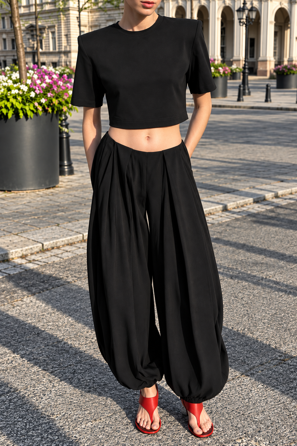 Karina Şalvar Pantolon Siyah