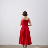 Monika Midi Elbise Kırmızı