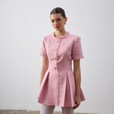 İndira Tuvit Mini Elbise Pembe