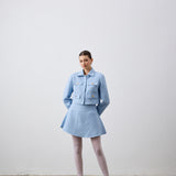 Tüvit Mini Etek Açık Mavi