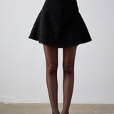 Tüvit Mini Etek Siyah
