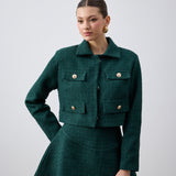 Tüvit Mini Etek Yeşil