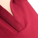 Vatkalı Polo Yaka Bordo Crop